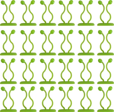 Produktbild von 50pcs Weinhalter selbst klebend ohne Stanzen einfache Installation Unsichtbare klebrige Pflanzen Unterstützen Plastik Wandklettern Rebe Gartenzubehör-Grün ,Größen:M