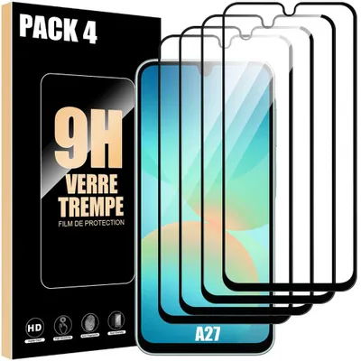 Image de 4x Verre Trempé Intégral pour Samsung Galaxy A27 5G - Protection Anti-Rayures Antichoc
