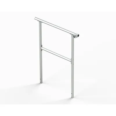 Produktbild von Euroline Stirngeländer für 511 Podesttreppe, 600mm Stufenbreite