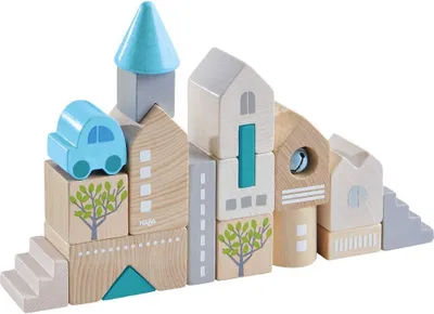 Productafbeelding van Bad Rodach Wooden Building Blocks - 18 pcs. For Ages 18 Months and Up ( Germany)