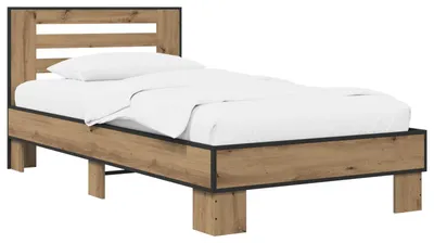 Obrázek produktu pro vidaXL Rám postele s čelem Artisan – dub 80 x 200 cm