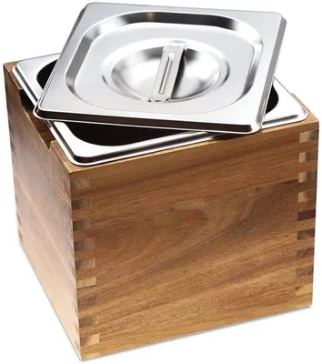 Produktbild von Küchenkomposteimer mit Deckel und Edelstahl