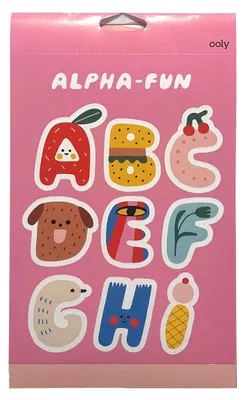 Produktbild von Ooly Sticker Stickerbuch Alphabet - bunte Buchstabensticker kreativ