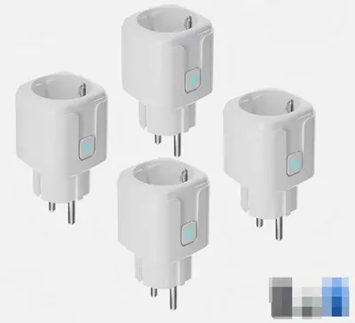 Zdjęcie produktu dla Inteligentna stacja sterująca Wi-Fi do czterech urządzeń, obsługiwana za pomocą aplikacji, bezprzewodowy system sterowania, maksymalna moc 3520 W, 20 A, funkcja timera.