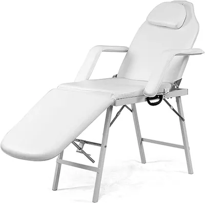 Productafbeelding van Massagestoel - Behandelbank - Professionele Behandelingen - Hoge Belastbaarheid - 182 cm - Wit
