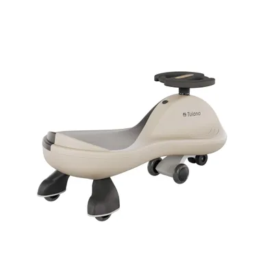 Produktbild von Rutschauto für Kinder Tulano Focus 35 Beige - Gravity Ride-On Fahrzeug mit LED-Lichtern für Kinder ab 3 Jahren - Auto Swing Car Rutscher