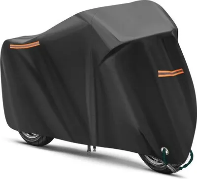 Obrázek produktu pro Vodotěsný kryt motoru pro venkovní použití, ochrana proti UV záření, odolný proti roztržení, větruodolný, černý
