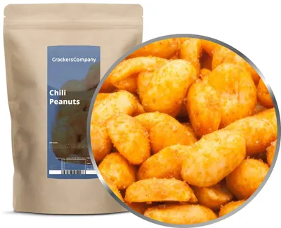Produktbild von CrackersCompany Chili-Erdnüsse (Chili Peanuts), ZIP-Beutel 550 g