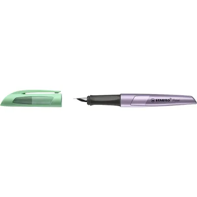 Zdjęcie produktu dla Pióro wieczne - STABILO Flow COSMETIC w kolorze metaliczny fiolet/zielony - pojedyncze pióro - nabój w zestawie