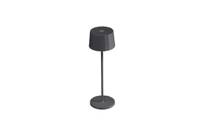Obrázok produktu pre Kettler LED stolová lampa RIBBED Ø 11 cm, výška 35 cm, hliník matná čierna / polykarbonát - Špeciálna ponuka
