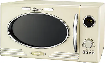 Produktbild von Melissa 16330128 Retro Mikrowelle/1000 Watt/23 Liter Garraum,Design Mikrowelle mit Grill/creme