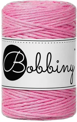 Immagine prodotto di Spago per macramè Bobbiny, 1,5 mm, 100 metri, color rosa bubblegum