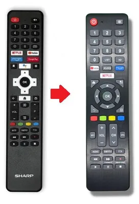 Produktbild von Ersatz Fernbedienug für Sharp TV 32FG2EA | 40FG4EA | 40FG2EA | 40FG6EA