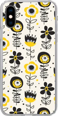 Produktbild von MuchoWow® Handyhülle Schutzhülle Hülle für Telefoonhoesje iPhone X Mädchen - Blumen - Muster - Mädchen - Kinder - Kinder Silikon Softcase Handy Hülle - Handyhülle