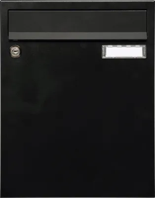 Image de MEFA Briefkasten Sonate 133 schwarz Postkasten+Namensschild, beschichteter Stahl