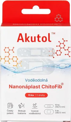 Obrázek produktu pro AKUTOL Nanonáplast ChitoFib Voděodolná