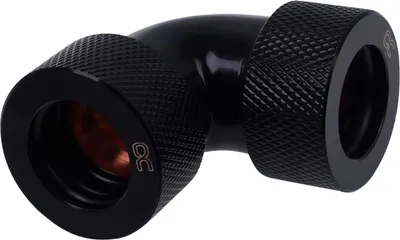 Produktbild von HardTube Anschraubtülle (schwarz, 90° gewinkelt)