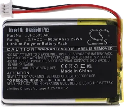 Produktbild von vhbw Akku kompatibel mit Clifford 7541X Fernbedienung Remote Control Transmitter (600 mAh, 3,7 V, Li-Polymer)