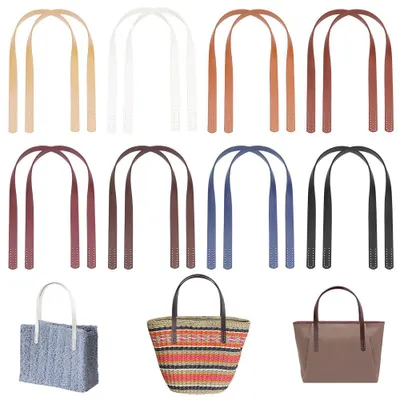 16er-Pack PU-Leder-Taschengriffe 59,6 cm, 8 Farben, zum Annähen