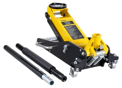 Immagine prodotto di VEVOR martinetto idraulico di manovra Martinetto a basso profilo da 2 t, robusto martinetto idraulico in alluminio Martinetto idraulico con pompa di sollevamento rapido a doppio pistone, giallo