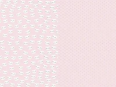 Produktbild von PartyDeco Geschenkpapier Kätzchen, Mix, 70x200cm, Geschenkpapier, Schwarz, Pink, Weiß, Abbildung, Papier, Herzlichen Glückwunsch, 70 cm