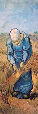 Produktbild von Vincent Van Gogh Kunstdruck Bild - Die Garbenbinderin, 1889 (91 x 30 cm)