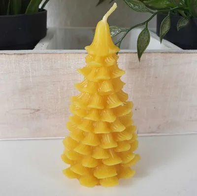 Produktbild von Bienenwachskerze Tannenbaum Kerze 9,5 cm
