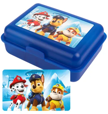 Produktbild von Paw Patrol Brotdose - Paw Boy - Lunchbox Butterbrotdose mit Trennwand Blau