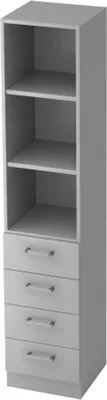Produktbild von Schublad.Regal 7600 CE, 5 OH 40,6 x 42 x 200,4 cm (BxTxH)