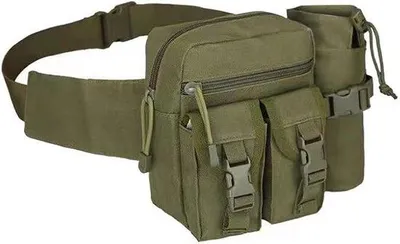 Image de Sac de plein air - Sac de plein air pour homme - Sac porte-bouteilles - Vert clair - Avec porte-bouteilles, idéal pour la randonnée, le vélo, le camping et les voyages
