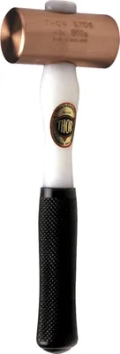 Produktbild von THOR Rotkupfer Hammer, Rund 44x95mm, 1.320g, mit Plastik Stiel