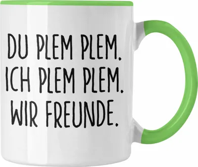 Produktbild von Trendation - Beste Freunde Tasse Geschenk Beste Freundin Freund Kaffeetasse Geschenkidee Allerbeste BFF Freundin Spruch Geburtstag Freundinnen (Grün)