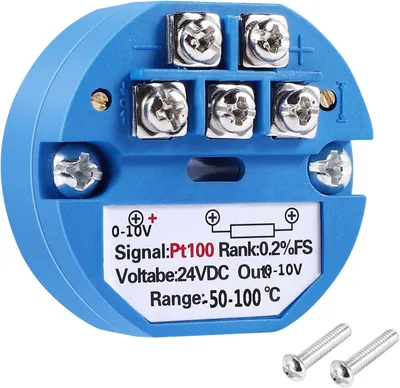 PT100 Temperaturmessumformer DC24V -50~100°C 0-10V Ausgang