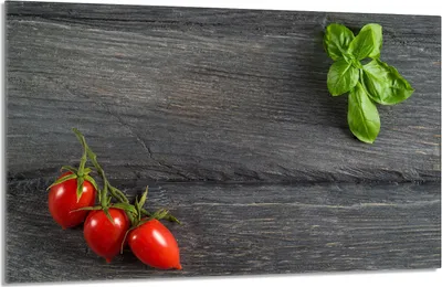Image de Plaque de recouvrement pour cuisinière 80x52cm en 1 partie Couverture de plaque vitrocéramique Protection contre les éclaboussures, Tomates Bois
