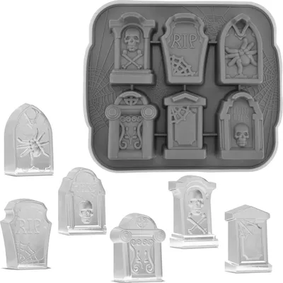 Produktbild von Grabstein Silikon Backform - Halloween Mini Cake
