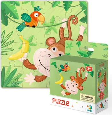 Produktbild von DODO Puzzle Affe 16 Teile