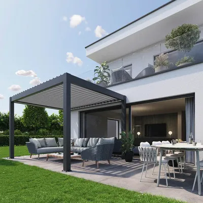 Obrázok produktu pre Pergola biohort 3,5x3,5 367,5 x 367,5 cm Tmavosivá metalíza