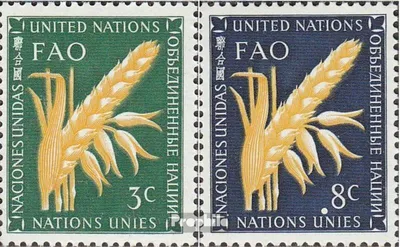 Produktbild von Briefmarken UNO - New York 1954 Mi 27-28 (kompl.Ausg.) gestempelt Sondermarken