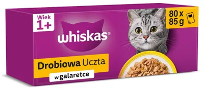 Obrázek produktu pro WHISKAS Sáček želé Drůbeží maso 80x85g