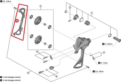 Produktbild von SHIMANO Kettenleitblech innen RD-M430 - Schaltwerkteil, SILBER