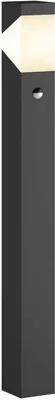 Produktbild von Lucande Wegeleuchte Kiran, 100 cm, Sensor, grau, IP44, E27
