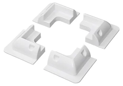Produktbild von Eckhalterung weiß für Solarpanel - 4er-Set