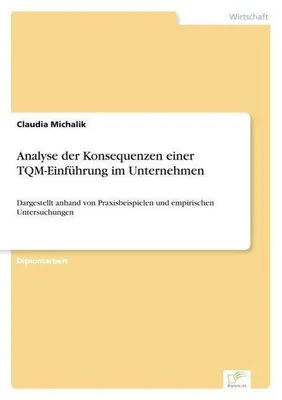 Zdjęcie produktu dla Analyse der Konsequenzen einer TQM-Einführung im Unternehmen