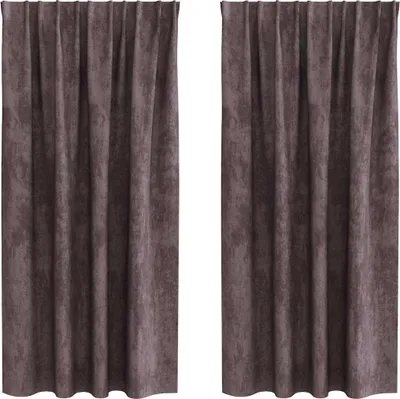 Produktbild von vidaXL Samtvorhänge mit Vorhängen 2 pcs Braun 175 x 140 cm Samt