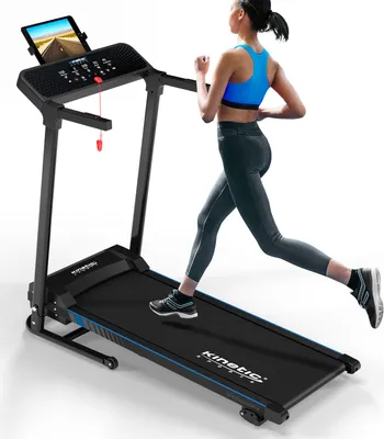 Produktbild von KINETIC SPORTS Elektrisches Laufband KST4600FX klappbar - 1100 Watt DC-Motor bis 12 km/h, 12+1 Programme, 40 cm breite Lauffläche, bis 120kg