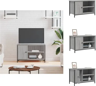 Immagine prodotto di vidaXL mobile TV grigio Sonoma 80x40x50 cm in legno - Mobili TV
