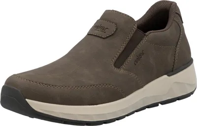 Immagine prodotto di Rieker scarpe uomo slip-on marrone casual, numero di scarpe: 46 EU