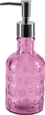 Produktbild von Spirella Seifenspender "Carlita" Glas Flüssigseifen-Spender 300ml Pink