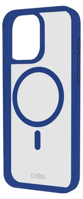 Produktbild von SBS Case für iPhone 16 Pro Max mit farbigen Rändern, kompatibel mit MagSafe Aufladung