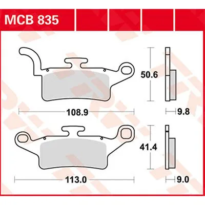 Produktbild von TRW Bremsbelagsatz MCB835 Xenter 150 SG23 YW125Z X-over